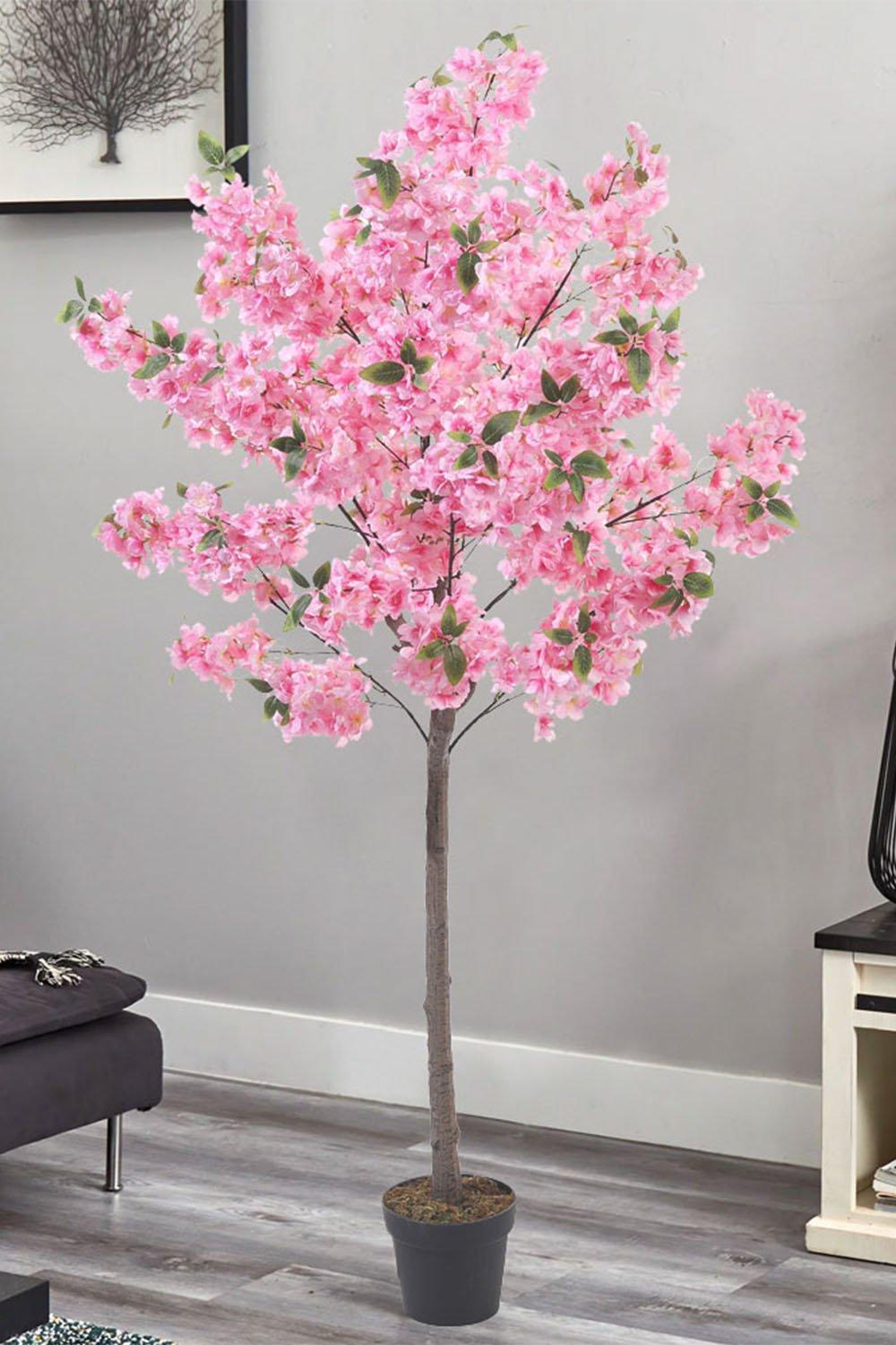 1.8m H Artificial Cherry Blossom Tree Decorative Potted Plant