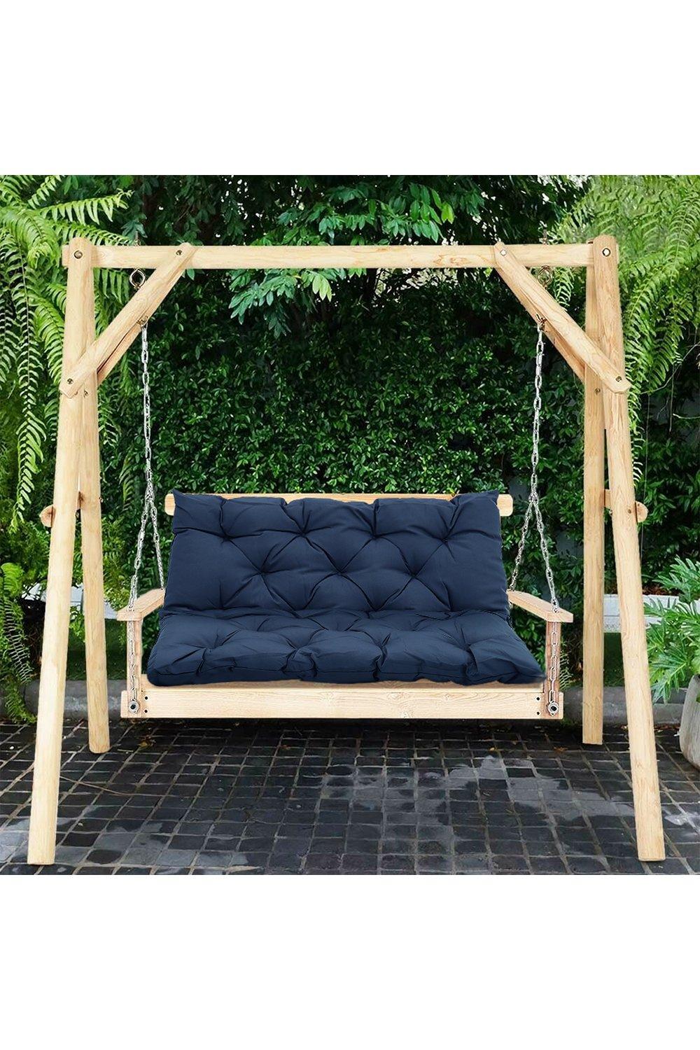 150cm W x 100cm D Outdoor Garden Chair Cushion with Anti-Slip Ties