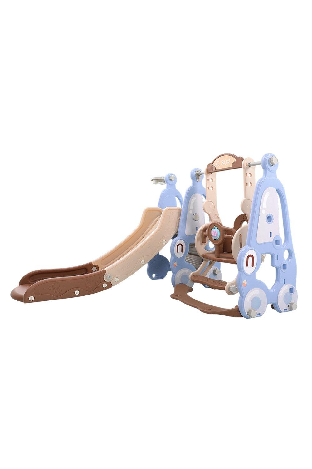 Swing Slide Set with Adjustable Height for Music Playback