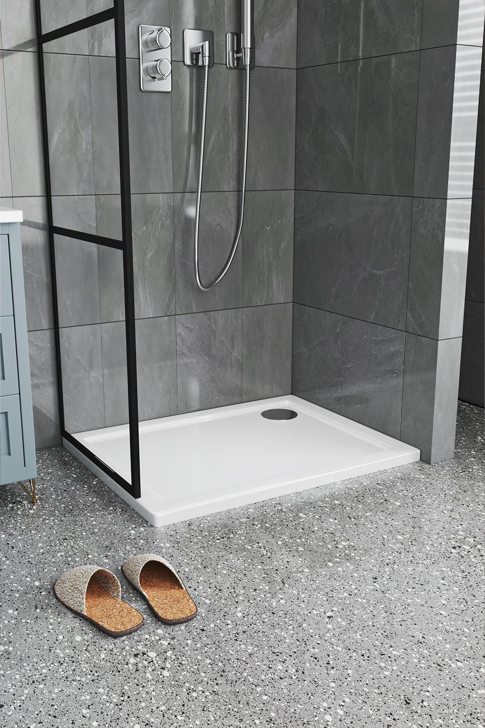 900x700mm Rectangular Shower Tray White