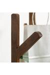Living and Home Wooden Coat Rack Stand with 3 Shelves for Entryway thumbnail 6