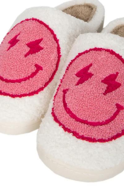 Lightening Smile Face Slippers