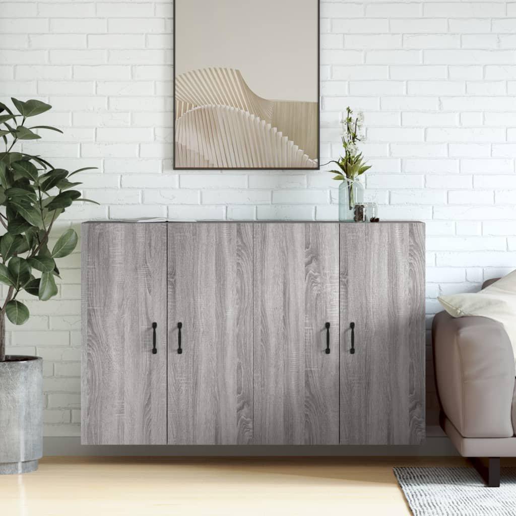 Wall Mounted Cabinets 2 pcs Grey Sonoma Engineered Wood
