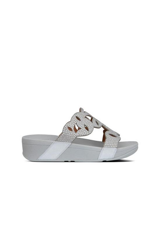 FitFlop 'Elora Crystal' Polyester/Leather Sandals 4