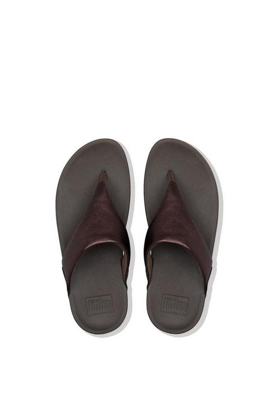 FitFlop 'Lulu Metallic' Leather Toe Post Sandals 5