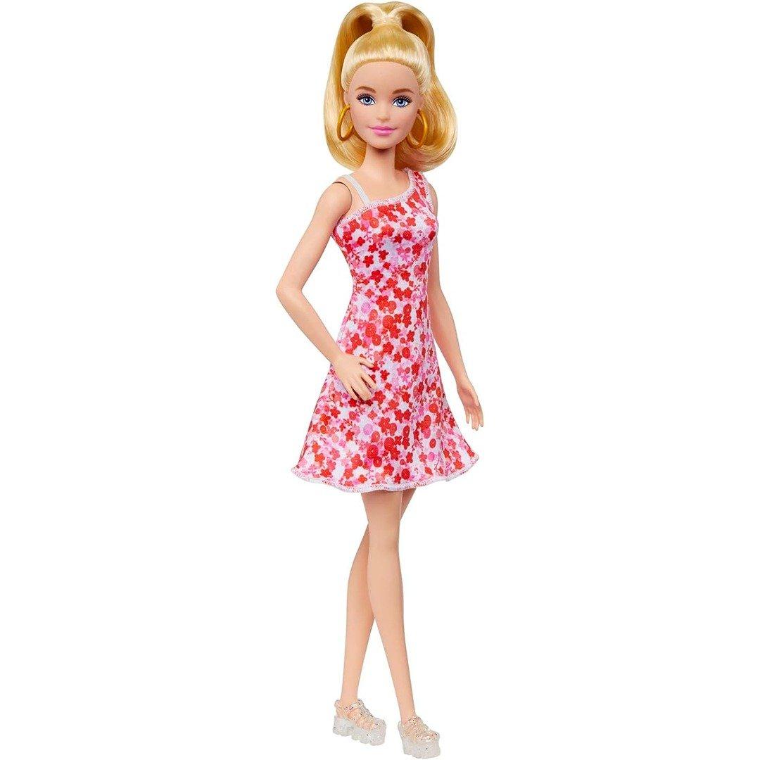 Fashionistas Doll with Blonde Ponytail and Pink Dress