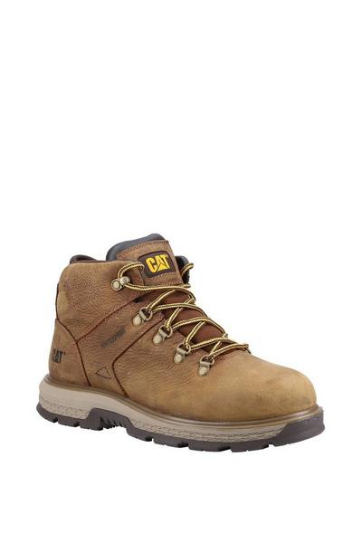 Brown 'Exposition' Leather Hiker Safety Boot