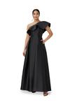 Adrianna Papell One Shoulder Mikado Gown thumbnail 4