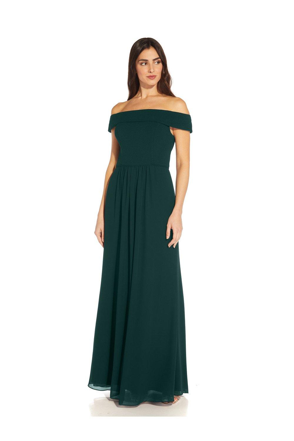 crepe chiffon gown