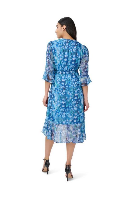 Adrianna Papell Printed Chiffon Short Dress 2