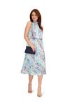 Adrianna Papell Watercolor Floral Midi Dress thumbnail 5