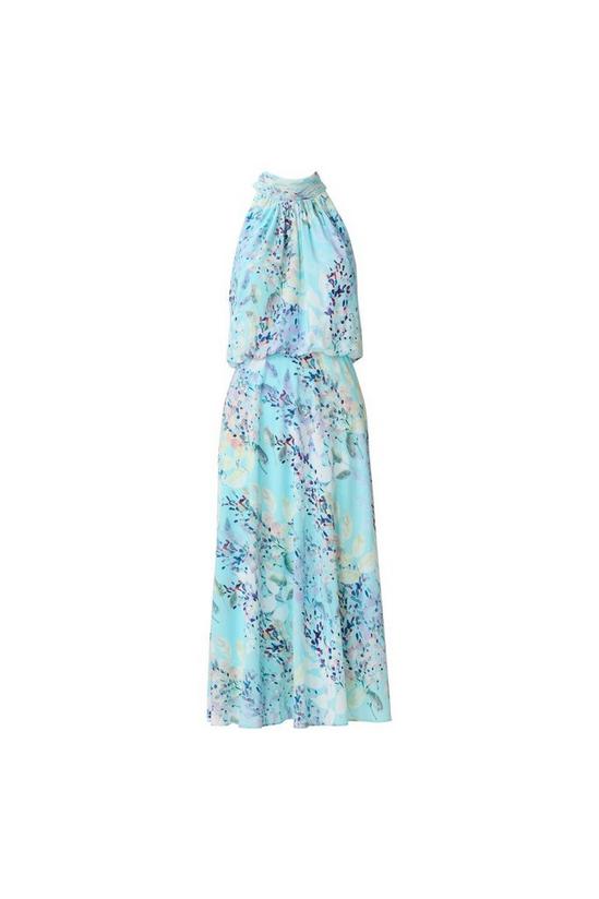 Adrianna Papell Watercolor Floral Midi Dress 6