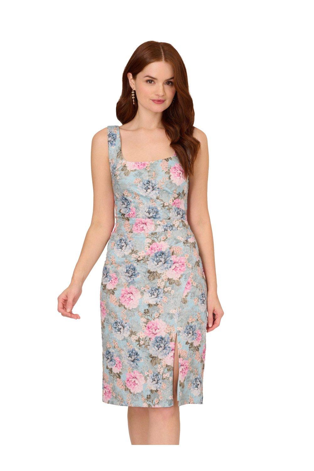 Dresses Floral Matelasse Dress Adrianna Papell