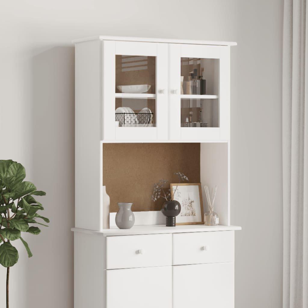 Dresser Top ALTA White 77x30x92 cm Solid Wood Pine