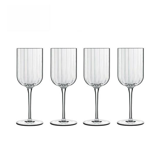 Luigi Bormioli Bach Large Red wine Glasses Set of 4, Crystal, Dishwasher Safe, Break Resistan, Perfect as a Gift 1