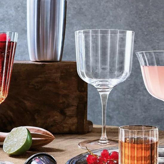 Luigi Bormioli Bach Crystal Gin Glasses Set of 4, Gin Gift Set, Dishwasher Safe, Perfect for Gin Enthusiasts 4