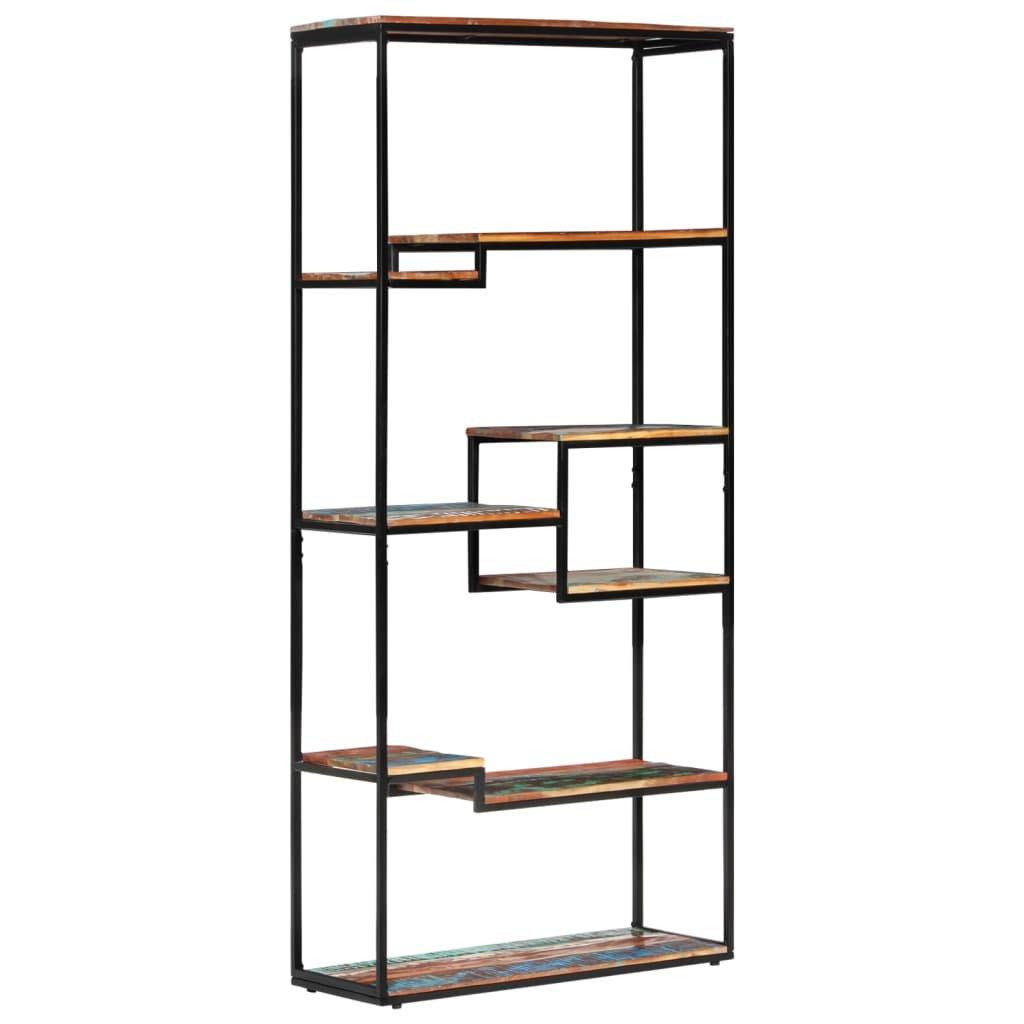 Bookcase 80x30x180 cm Solid Reclaimed Wood