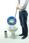Topfurnishing Long Handle Toilet Brush Holder Stainless Steel High Quality Replaceable Head 3cm thick thumbnail 2