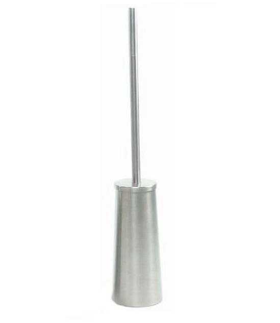Topfurnishing Long Handle Toilet Brush Holder Stainless Steel High Quality Replaceable Head 3cm thick 3