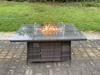 Fimous Outdoor Gas Fire Pit Dining Table Sets Heater Lounge Chairs Side Tables 9 Seater thumbnail 4