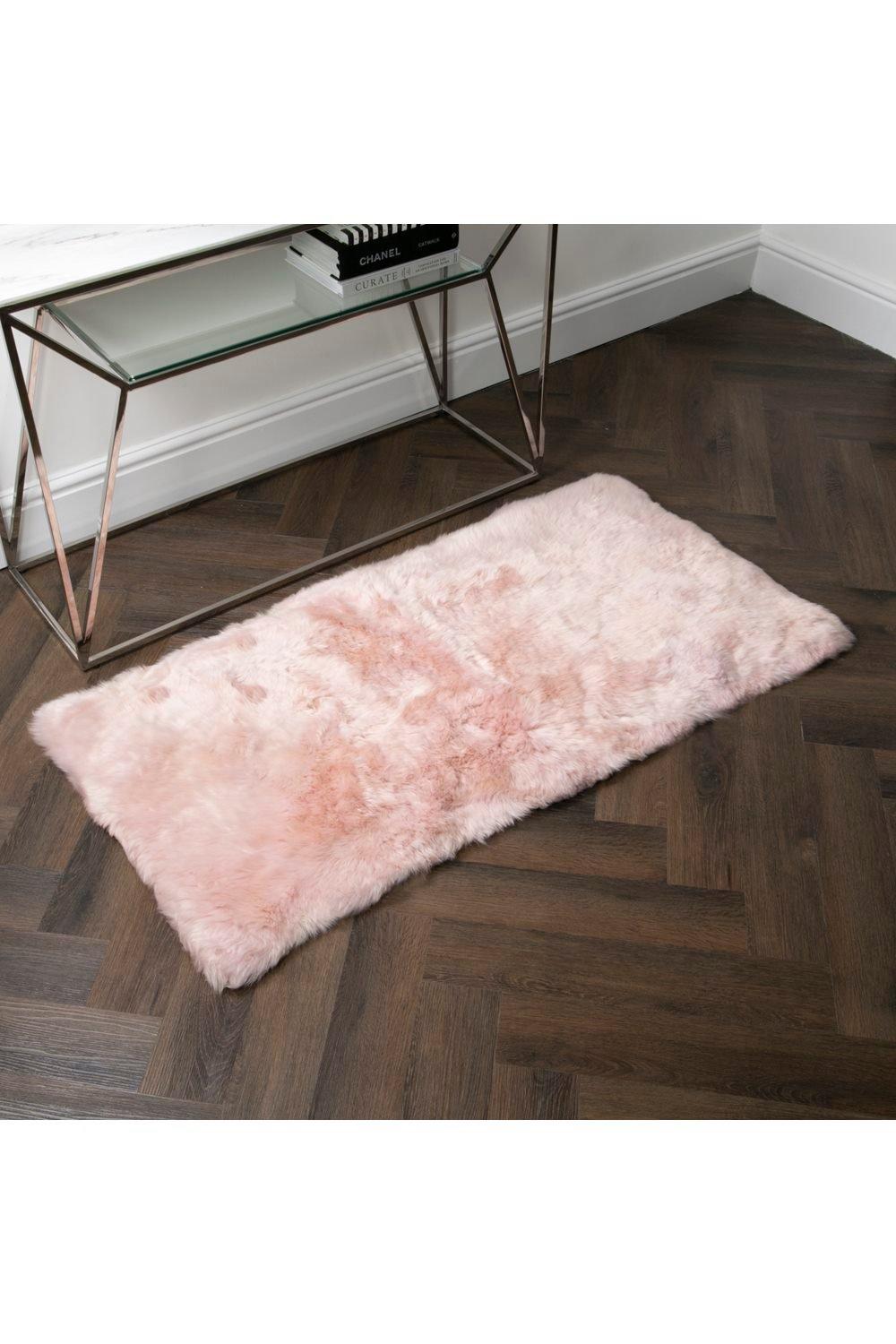 Pink Rectangle Sheepskin - 70 x 140cm