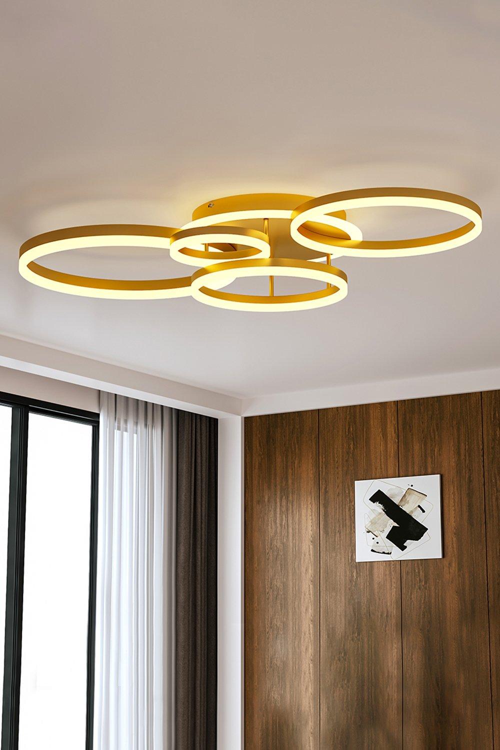 Classic Golden Loops LED Ceiling Light