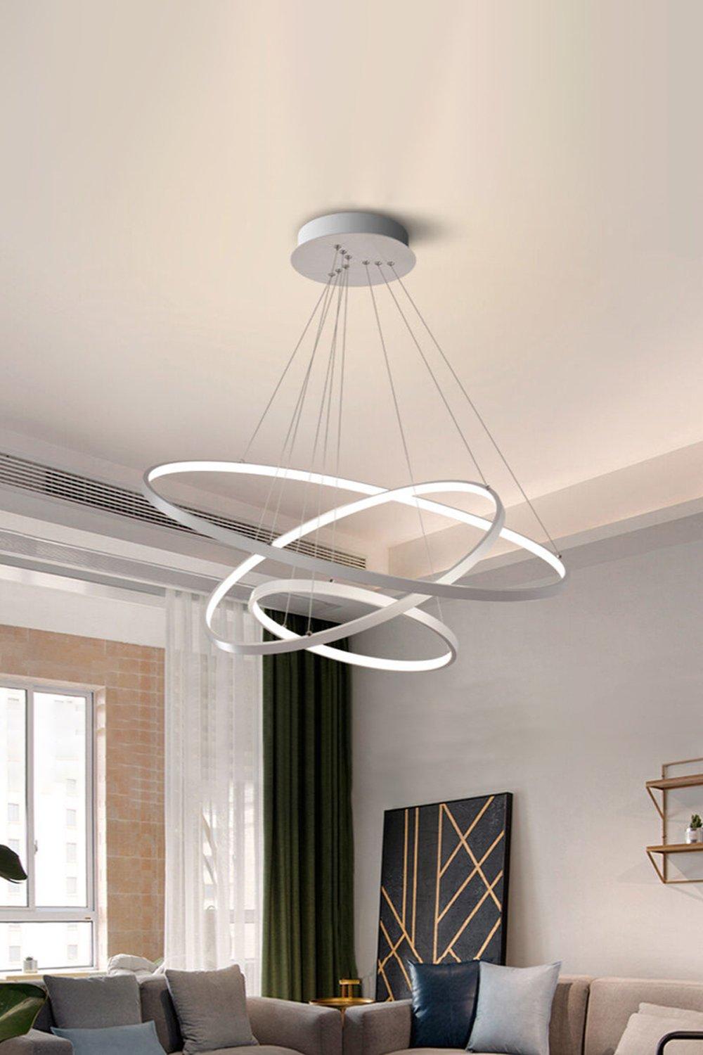 Modern Tiered LED Ceiling Pendant Light Cool White
