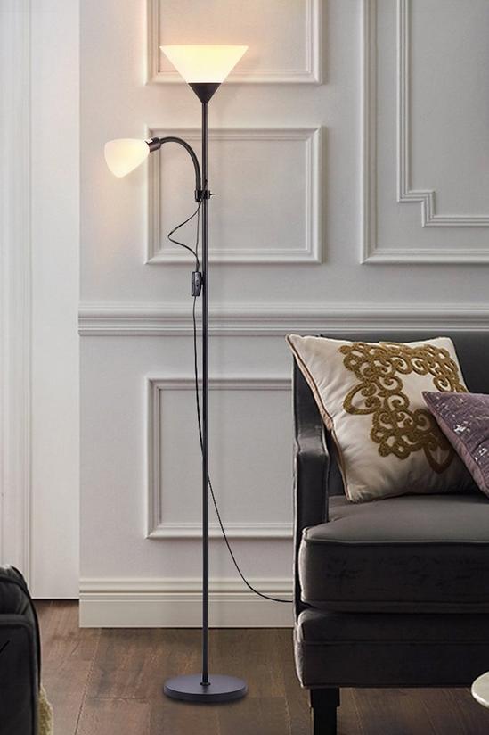 Living and Home Modern 2 Head Standing Floor Lamp 1