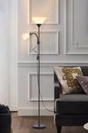 Living and Home Modern 2 Head Standing Floor Lamp thumbnail 2
