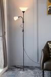 Living and Home Modern 2 Head Standing Floor Lamp thumbnail 2