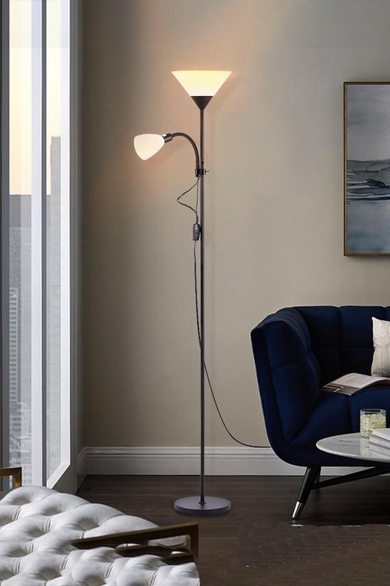 Living and Home Modern 2 Head Standing Floor Lamp 3