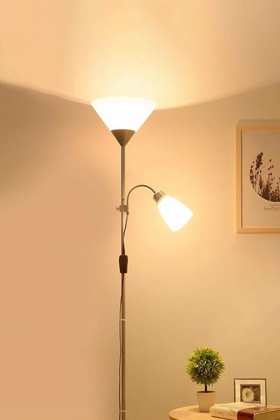 Living and Home Modern 2 Head Standing Floor Lamp 4