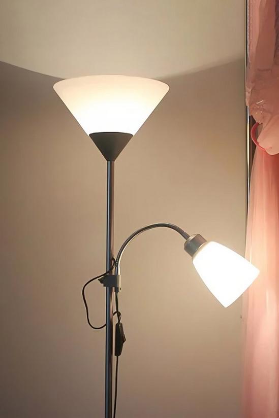 Living and Home Modern 2 Head Standing Floor Lamp 5