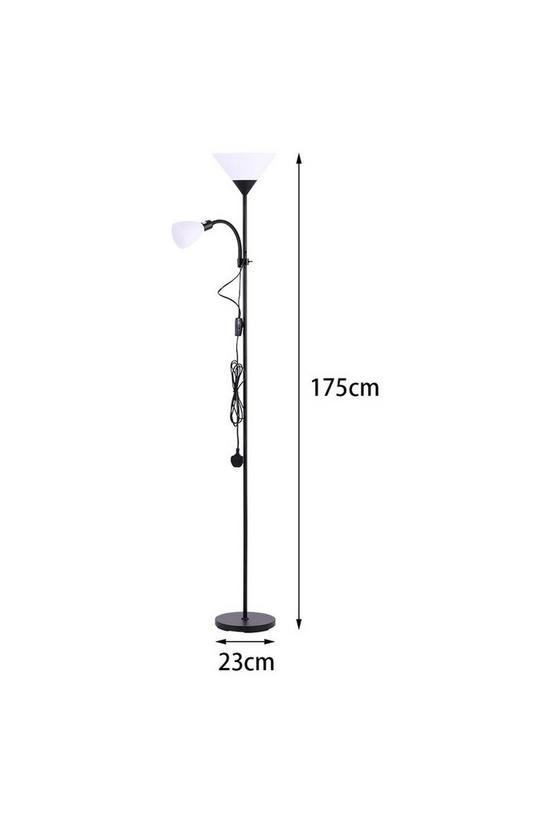 Living and Home Modern 2 Head Standing Floor Lamp 6