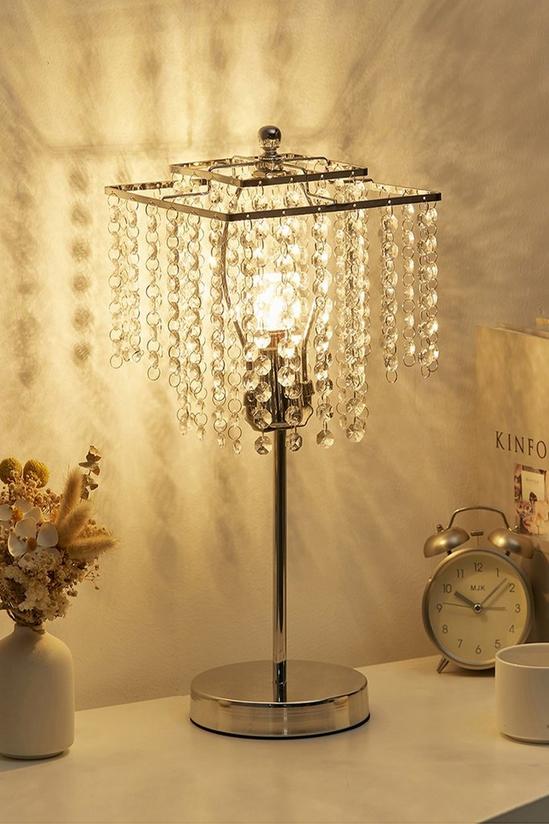 Lighting | Small Crystal Table Lamp | Living and Home