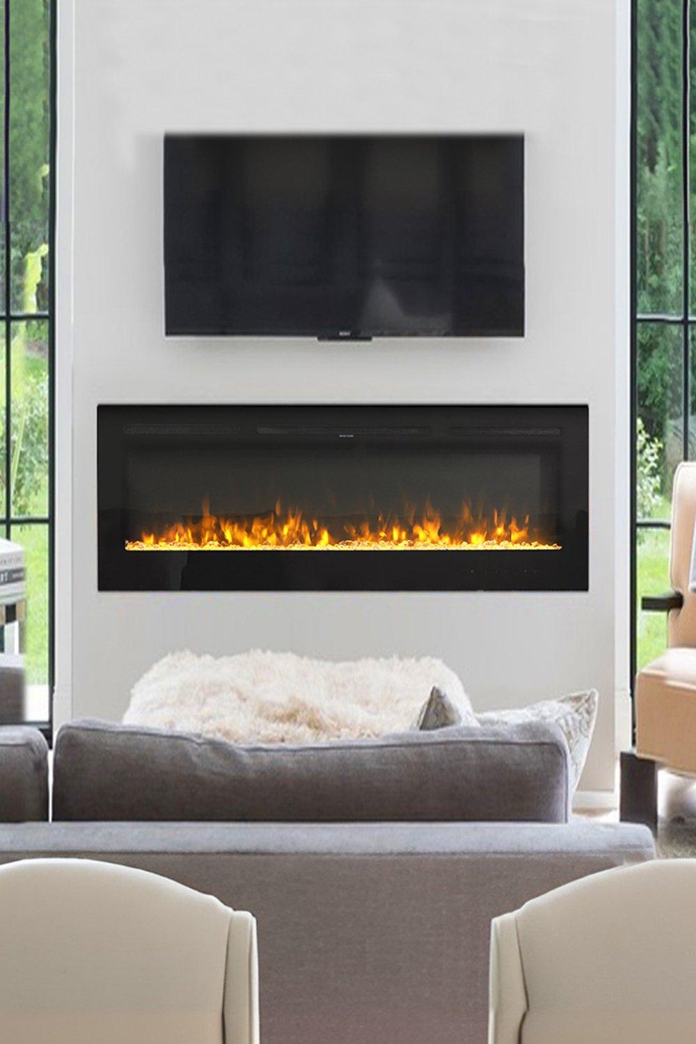 80 Inch Electric Fireplace