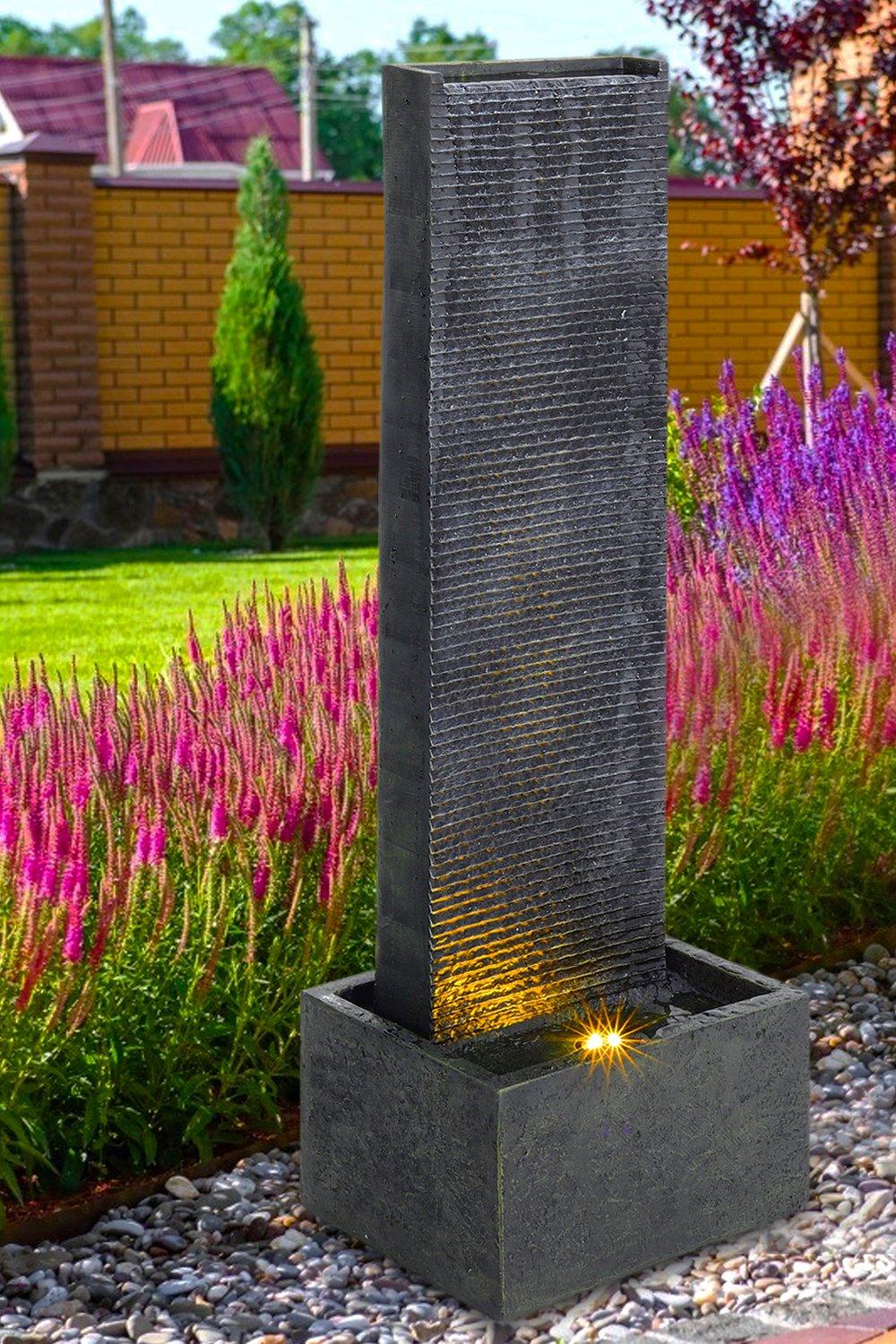 Image of Save 72%: Wall Standing Stone Fountain Water Feature Fountain
