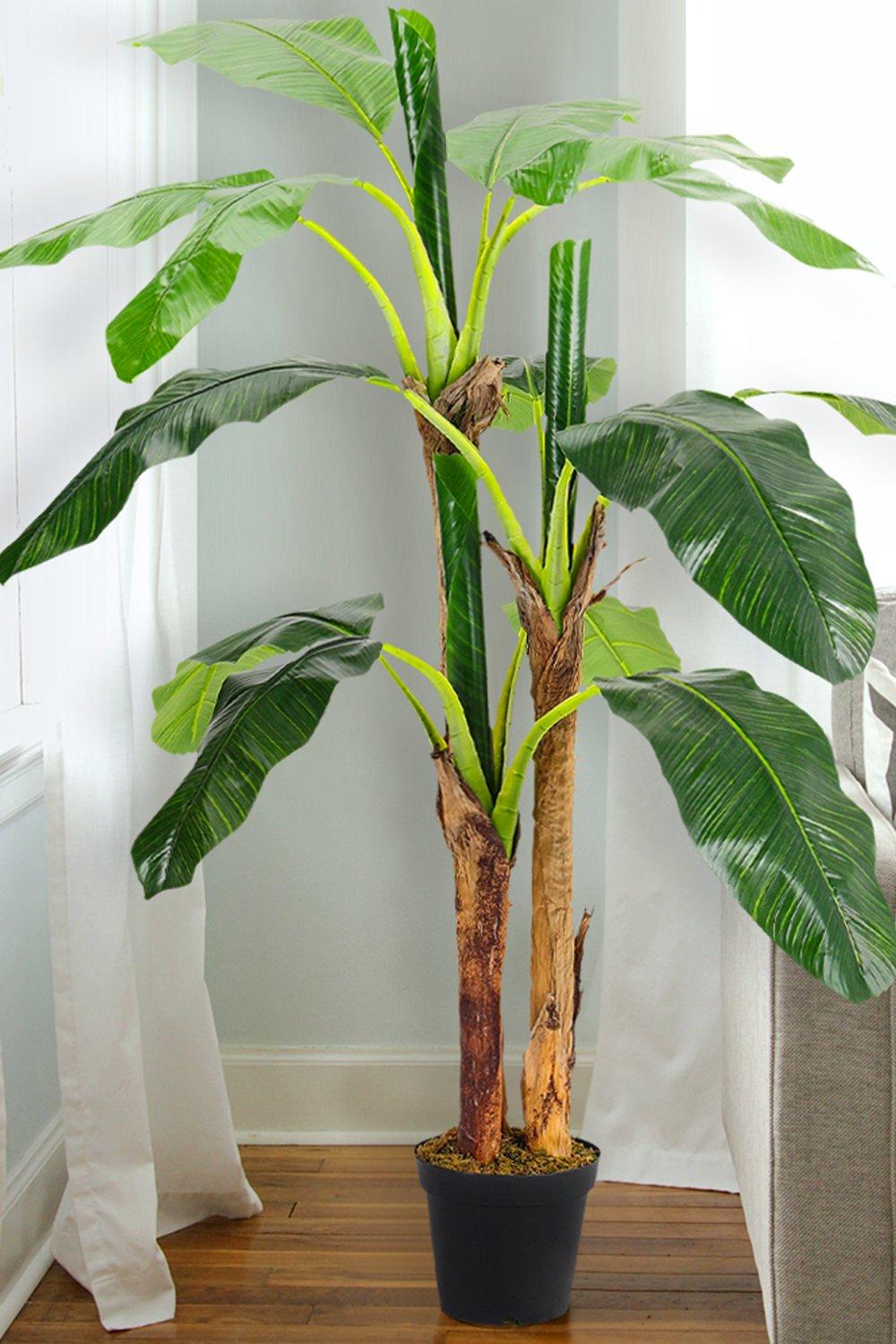 158.5Cm Artificial Banana Leaf Tree in Pot