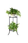 Living and Home Vintage 2 Tier Metal Plant Display Stand thumbnail 2