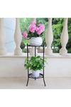Living and Home Vintage 2 Tier Metal Plant Display Stand thumbnail 5
