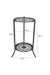 Living and Home Vintage 2 Tier Metal Plant Display Stand thumbnail 6