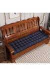 Living and Home 160cm W x 50cm D  Dark Blue Garden Lounger Seat Cushion thumbnail 3