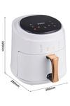 Living and Home 8L Digital Touchscreen Air Fryer with 4 Menus & Insulation Function thumbnail 6
