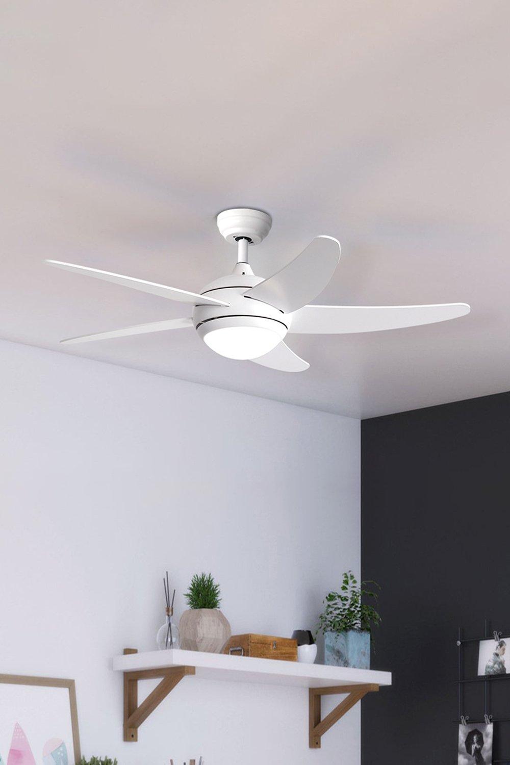 5-Blade LED Ceiling Fan with Light