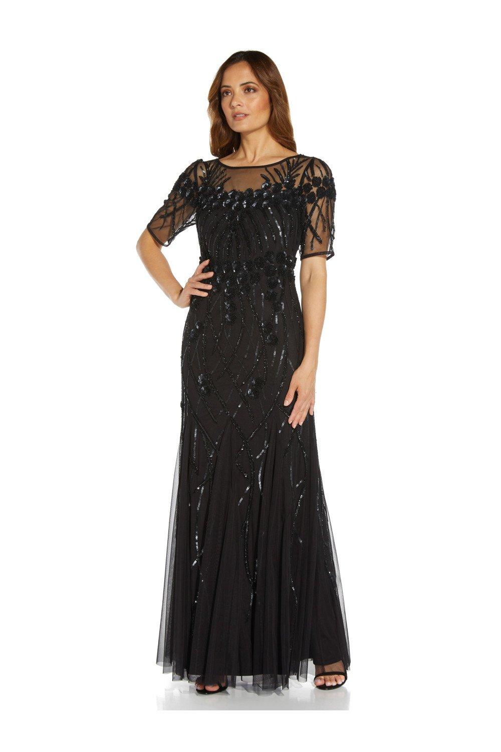 Beaded Long Gown