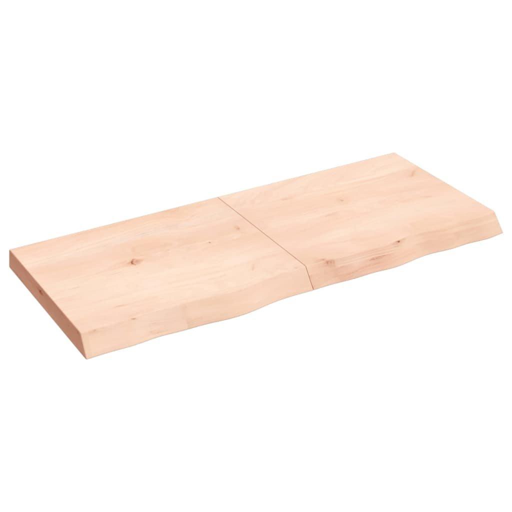 Wall Shelf 120x50x(2-6) cm Untreated Solid Wood Oak