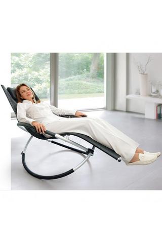 Product Zero Gravity Rocking Sun Lounger Chair with Pillow Brown