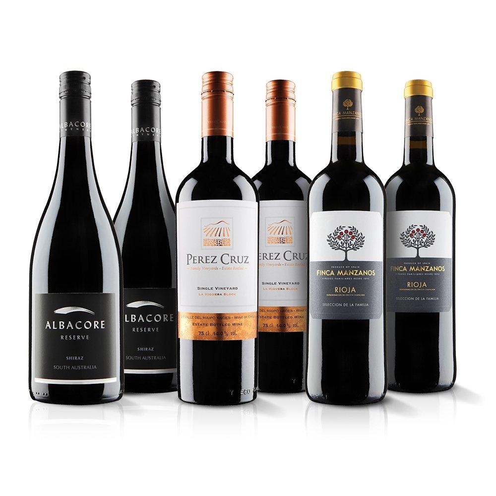 Premium Red Wine Selection 6 Bottles (75cl)