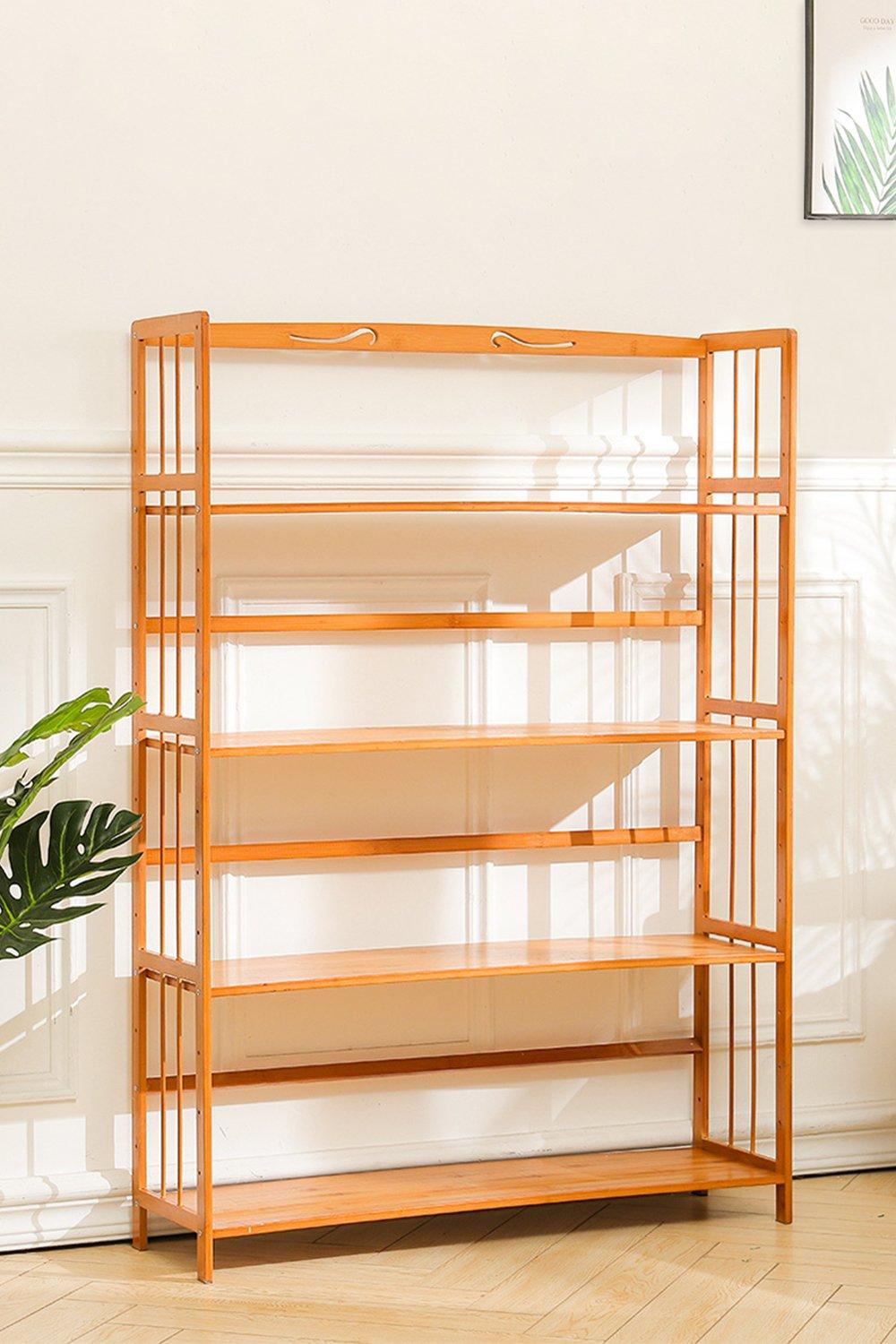 4 Tier Bamboo Standing Bookcase