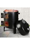 Living and Home Outdoor Upright Smoker Grill Charcoal BBQ thumbnail 2
